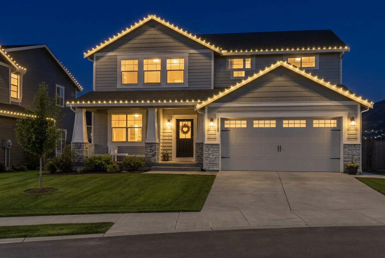 Same home with permanent lighting